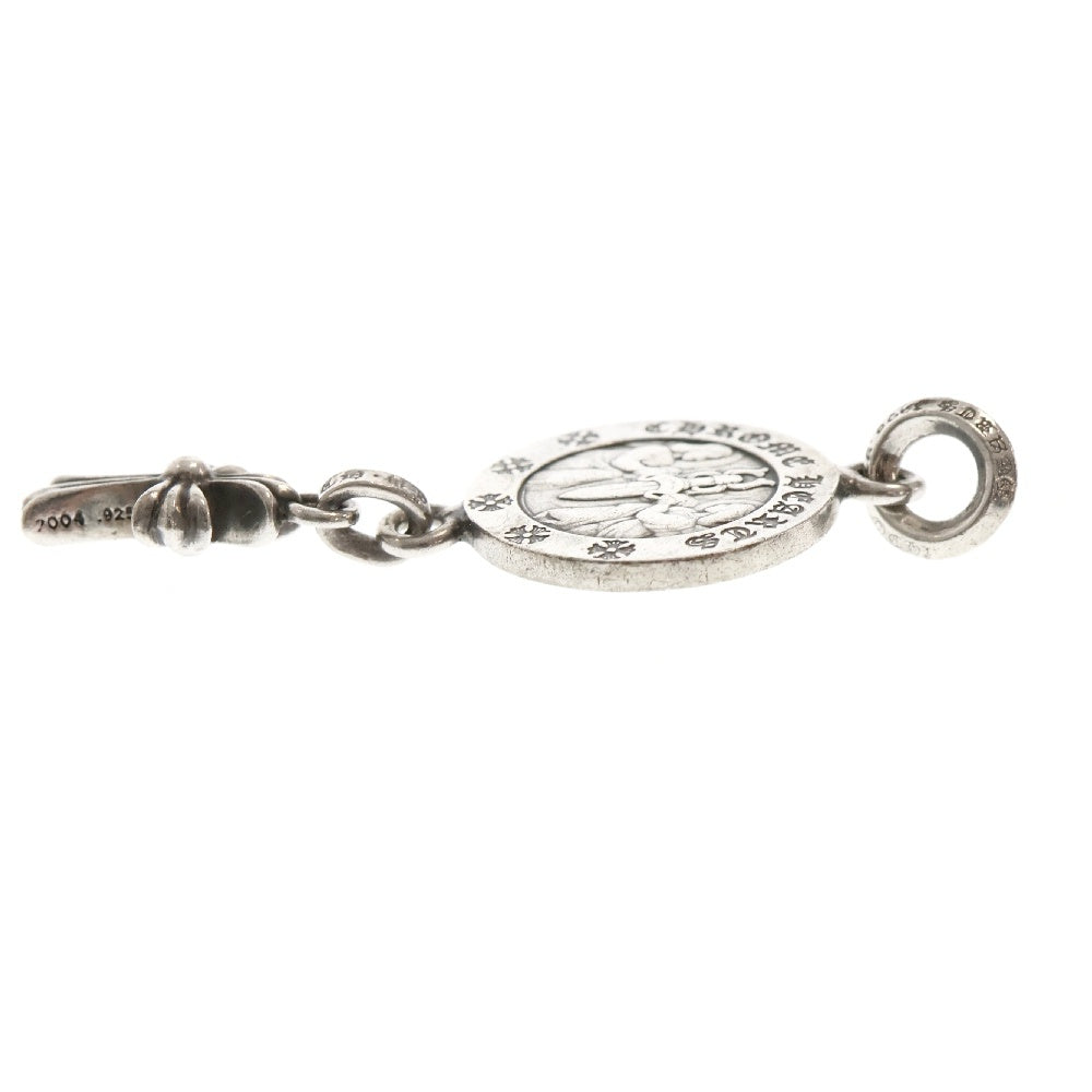 CHROME HEARTS(クロムハーツ) ANGEL MEDALwCRS BBYFAT エンジェルメダルwベイビーファット シルバーネックレストップ