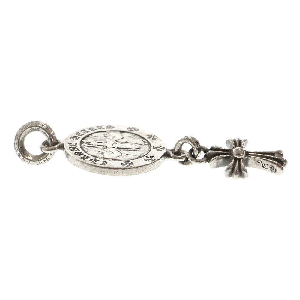 CHROME HEARTS(クロムハーツ) ANGEL MEDALwCRS BBYFAT エンジェルメダルwベイビーファット シルバーネックレストップ