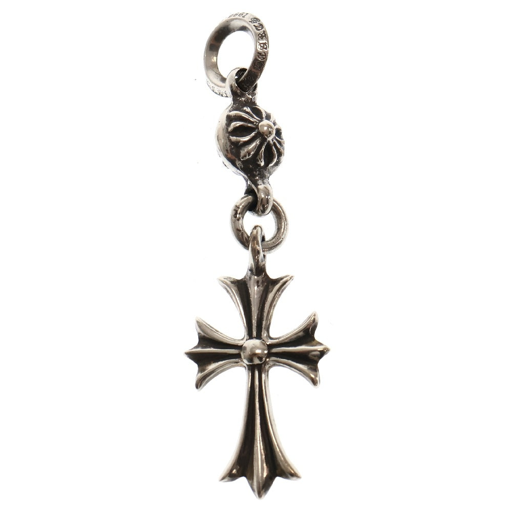 CHROME HEARTS(クロムハーツ) 1B TNY CH CRS 1ボールタイニーCHクロス チャーム シルバーネックレストップ シルバー