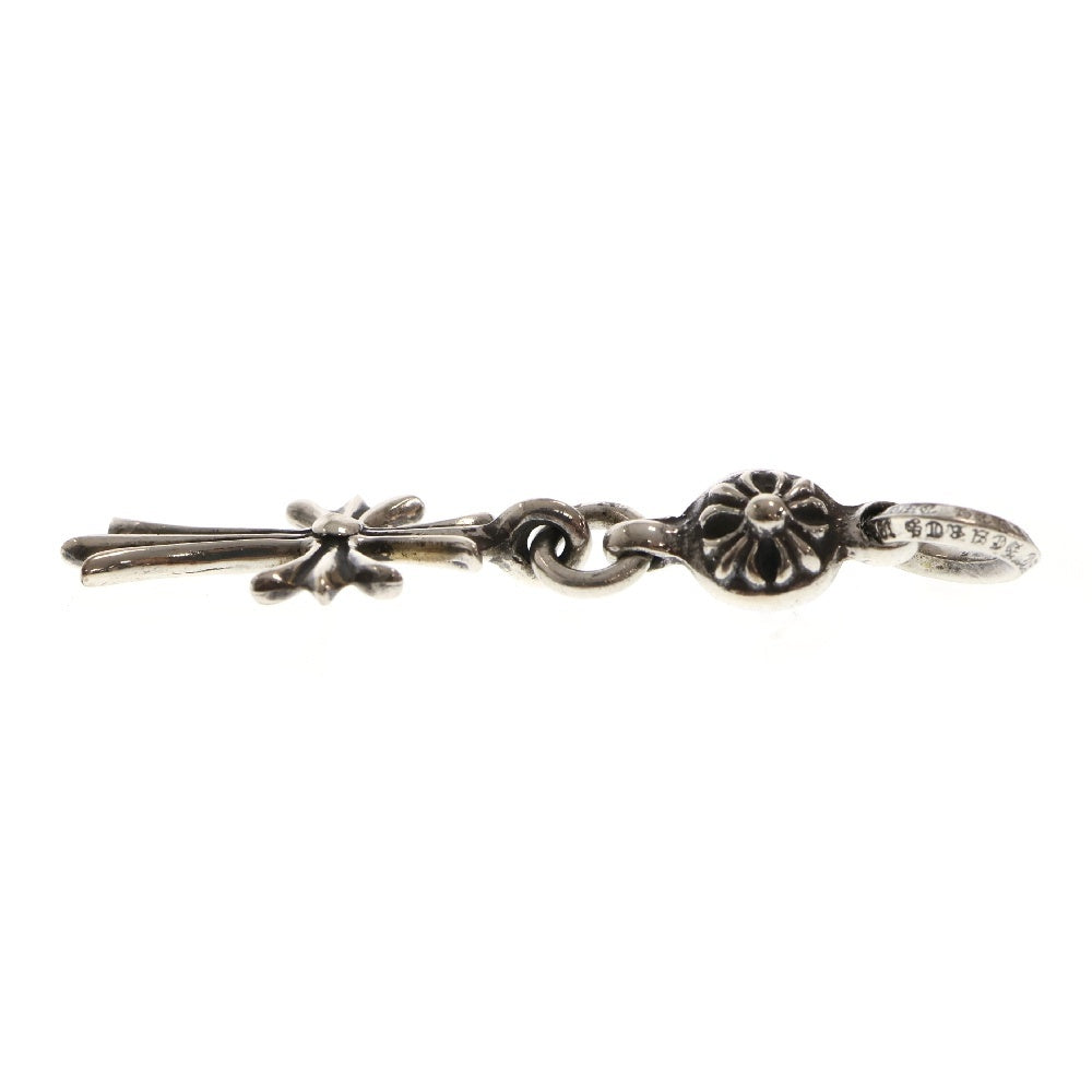 CHROME HEARTS(クロムハーツ) 1B TNY CH CRS 1ボールタイニーCHクロス チャーム シルバーネックレストップ シルバー