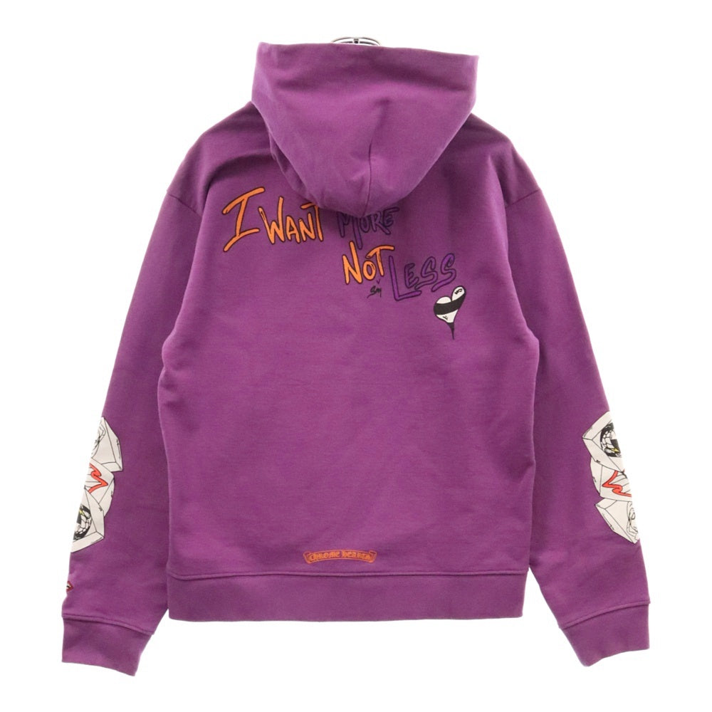 CHROME HEARTS(クロムハーツ) ×MATTY BOY I WANT MORE NOT LESS AN THAT'S THAT HOODIE マッティボーイ プリントプルオーバーパーカー フーディ パープル