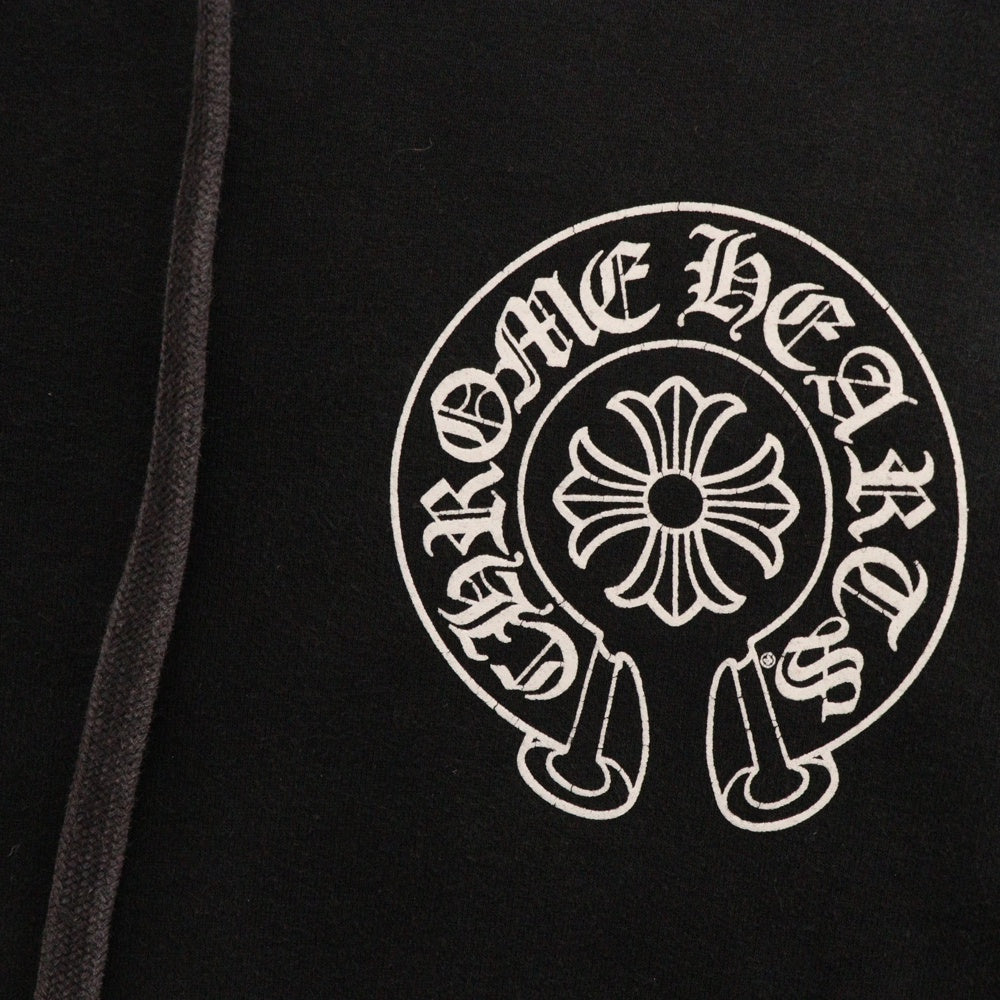 CHROME HEARTS(クロムハーツ) SWTSHRT PLVR 袖マルチホースシュープルオーバーパーカー ブラック