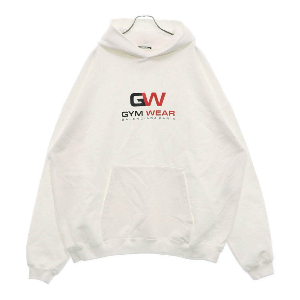 BALENCIAGA(バレンシアガ) 20AW GYM WEAR プルオーバーパーカー ホワイト 620973 TIVD4