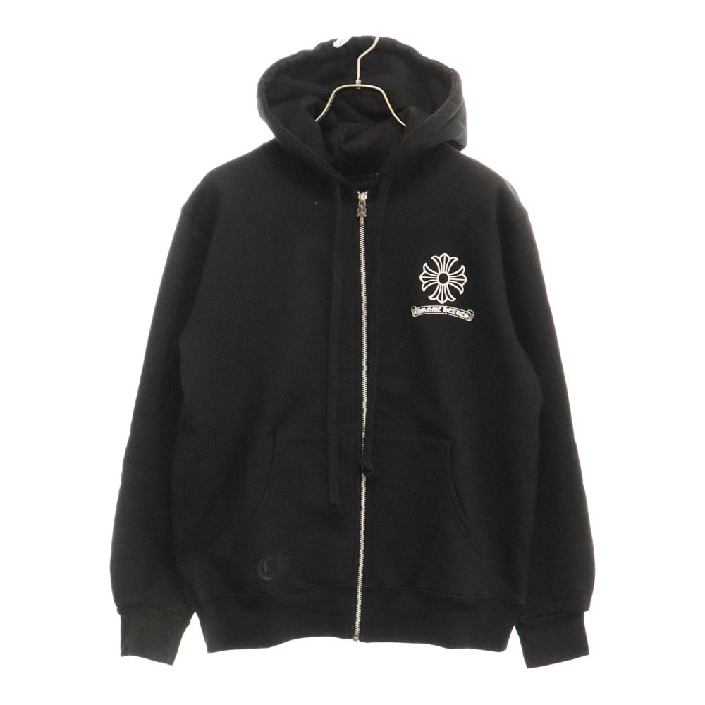 CHROME HEARTS(クロムハーツ) FLRL Dagger Zip Hoodie DAGGER フローラルダガー アーチロゴ 裏地サーマル ジップパーカー