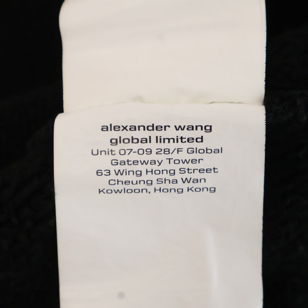 ALEXANDER WANG(アレキサンダーワン) フロントロゴ クルーネックスウェットトレーナー ブラック 4CC3221360