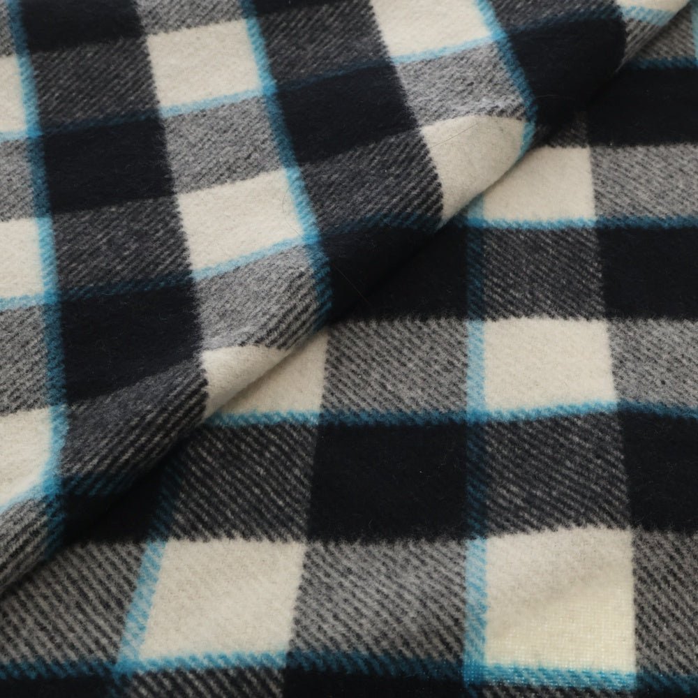 Acne Studios(アクネ ストゥディオズ) チェック柄 マフラー 大判ストール CA0026 ブラック/ブルー