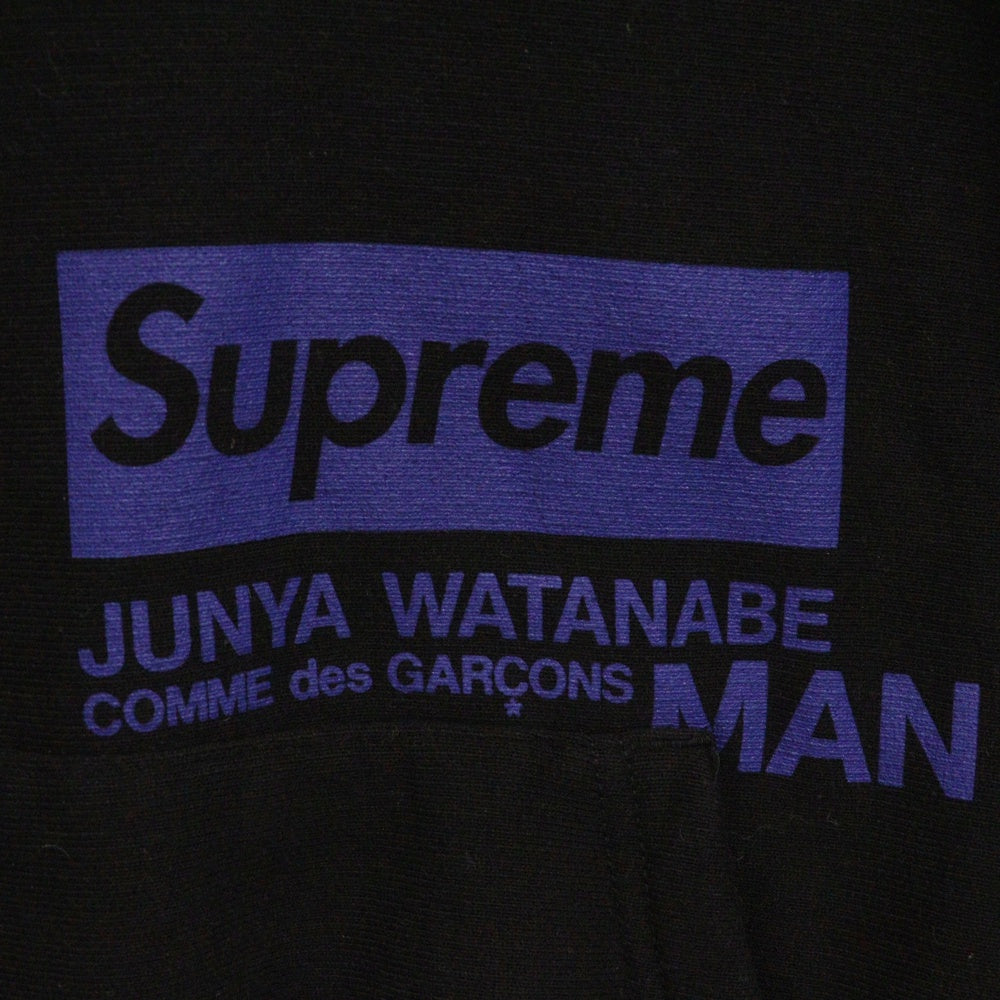 SUPREME(シュプリーム) 21AW ×ジュンヤワタナベ コムデギャルソンマン フーデッド スウェットシャツ プルオーバーパーカー ブラック