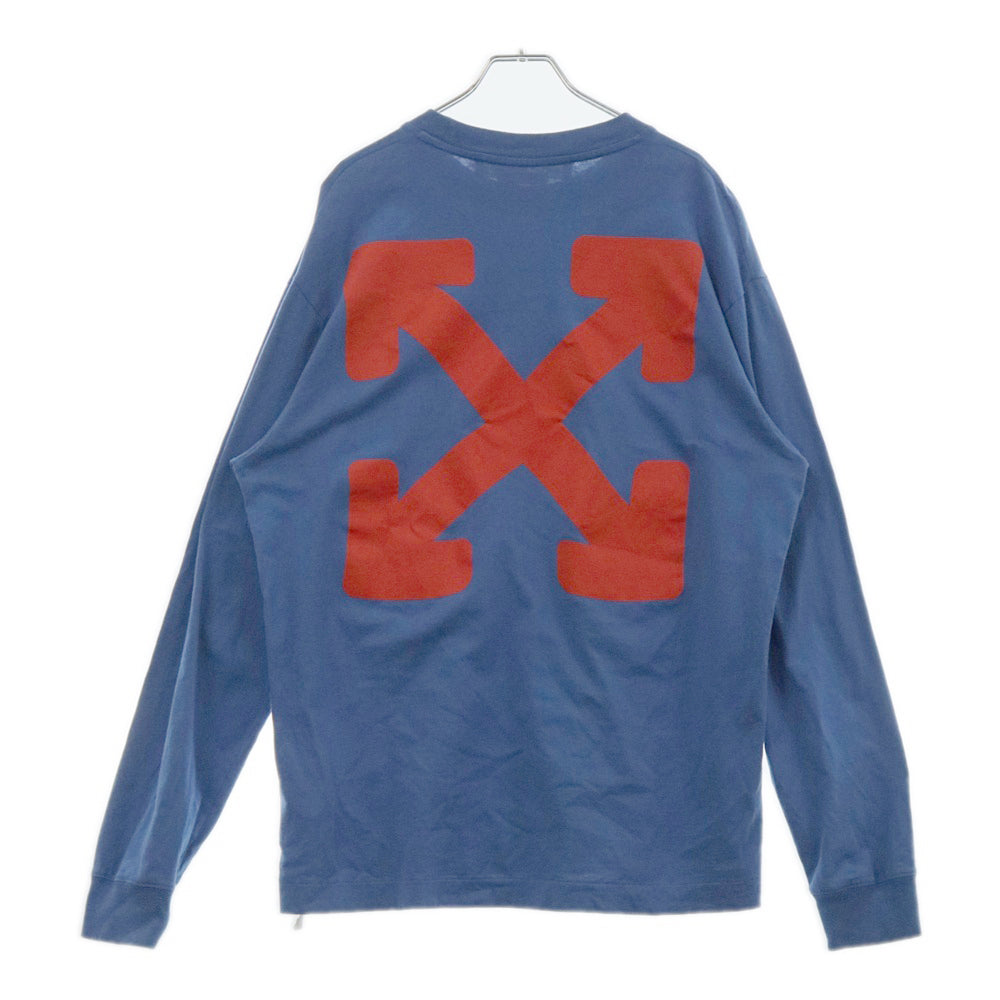 OFF-WHITE(オフホワイト) Emotionally Available Long sleeve バックアロープリント 長袖Tシャツ ブルー OMAB064F22JER010