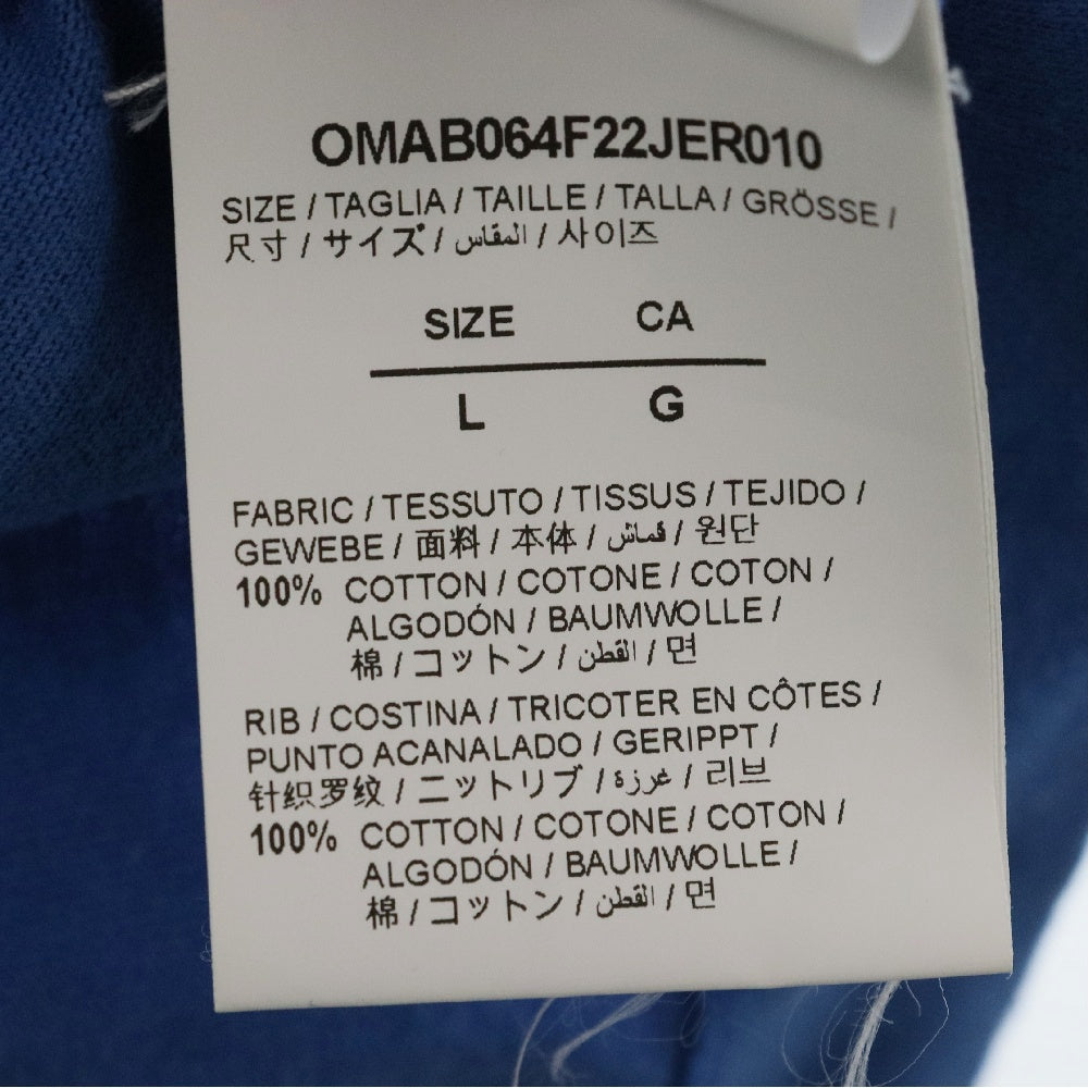 OFF-WHITE(オフホワイト) Emotionally Available Long sleeve バックアロープリント 長袖Tシャツ ブルー OMAB064F22JER010