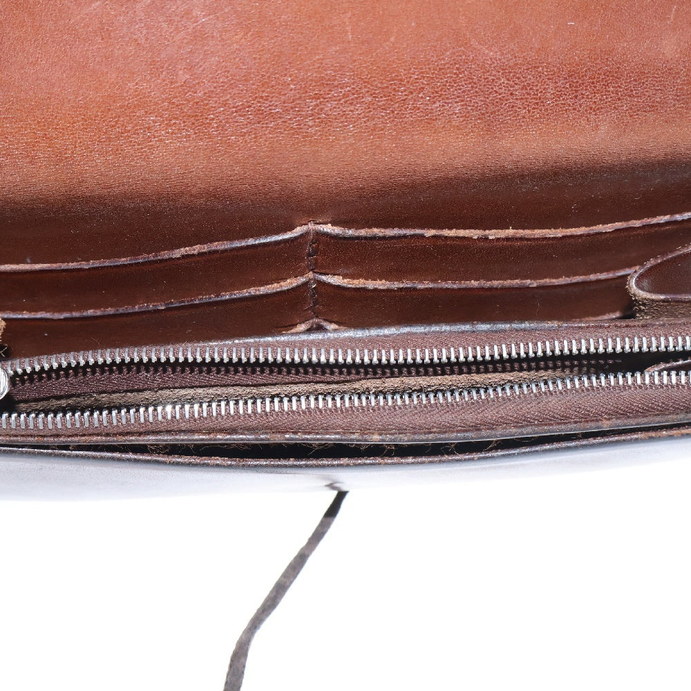 goro's(ゴローズ) SVフラワーコンチョ付き二つ折り長財布 焦茶