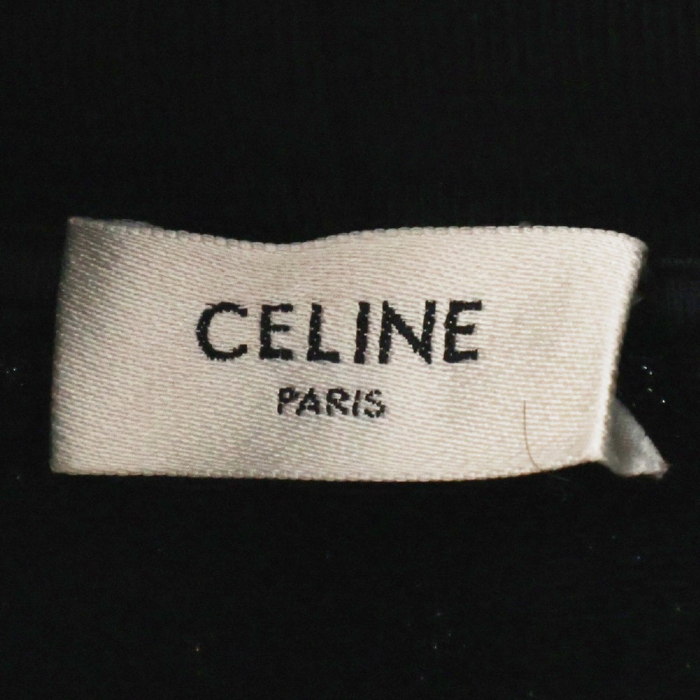 CELINE(セリーヌ) 23SS DYSFUNCTIONAL レナータ ピーターセン コットンフリースフーディーパーカー ブラック 2Y14B670Q
