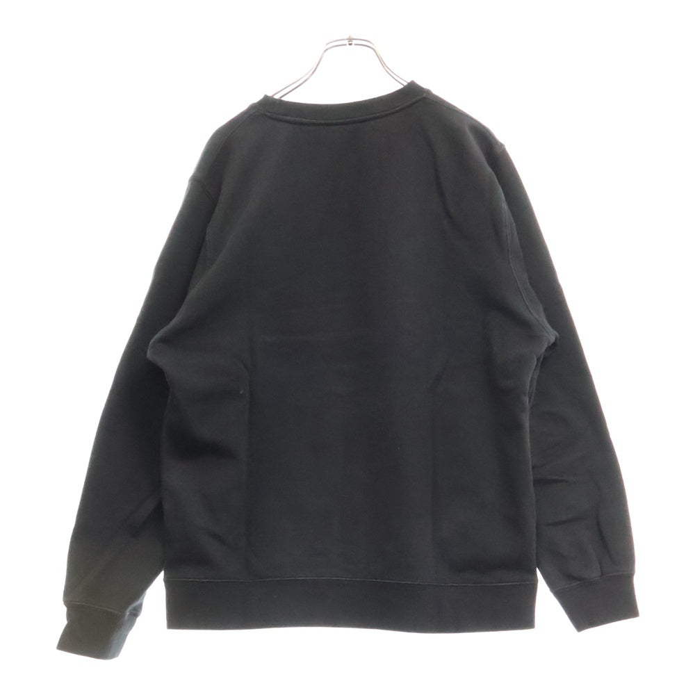 STUSSY(ステューシー) SS LINK フロント ロゴ クルーネック スウェット ブラック