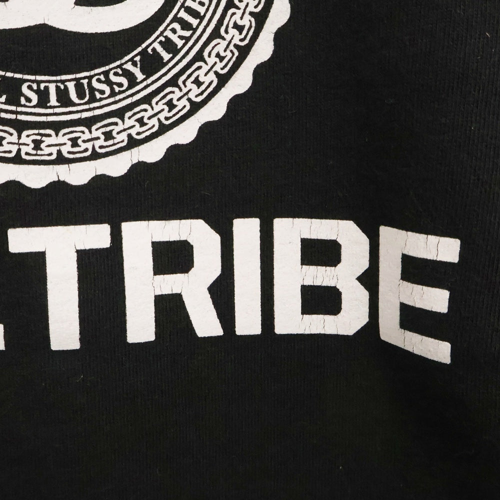 STUSSY(ステューシー) SS LINK フロント ロゴ クルーネック スウェット ブラック