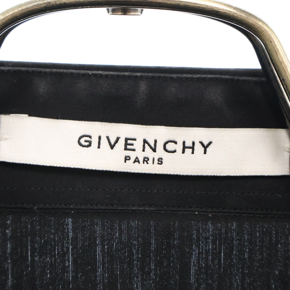 GIVENCHY(ジバンシィ) 16AW スターエンブロイダード コットン長袖シャツ ブラック 16F 6003 300