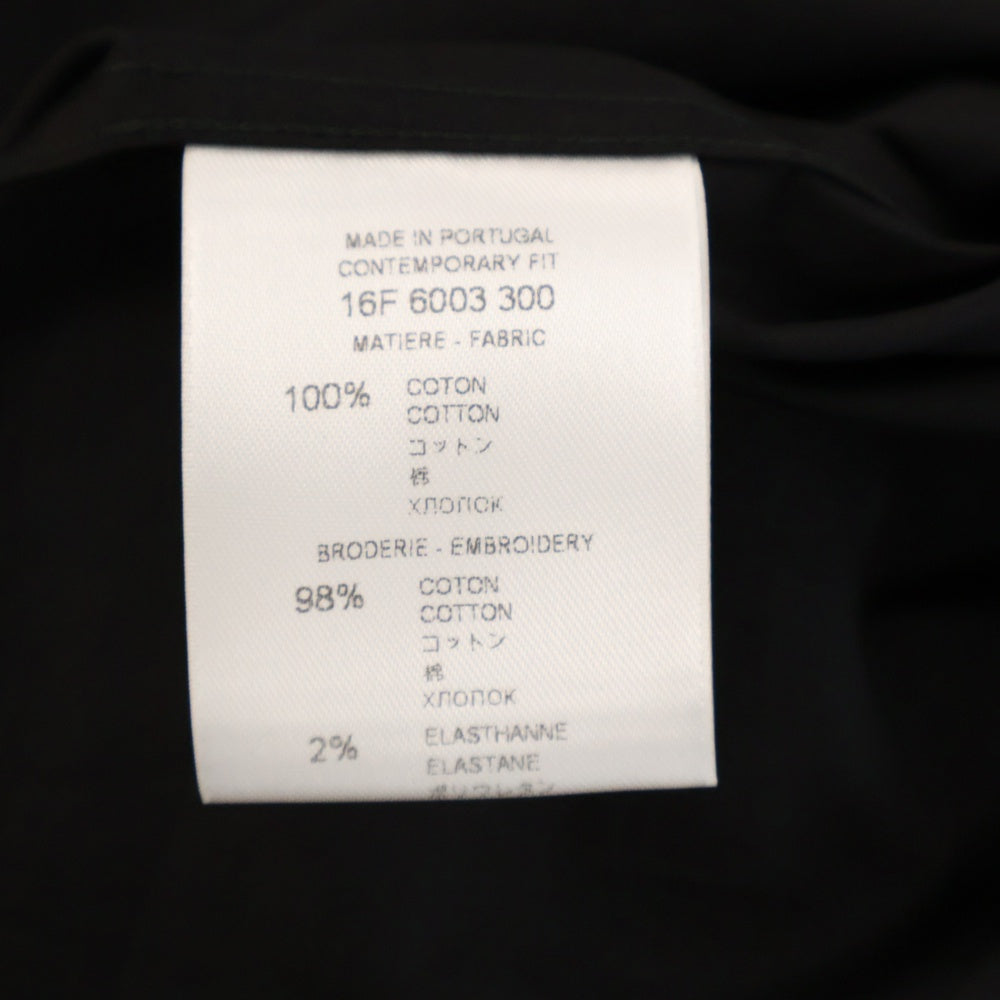 GIVENCHY(ジバンシィ) 16AW スターエンブロイダード コットン長袖シャツ ブラック 16F 6003 300
