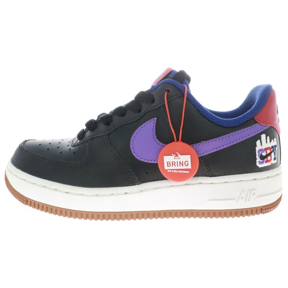 NIKE(ナイキ) AIR FORCE 1 LOW '07 SBY COLLECTION BLACK CQ7506-084 エアフォースワン ローカットスニーカー シブヤ コレクションブラック ブラック/パープル US4/23cm