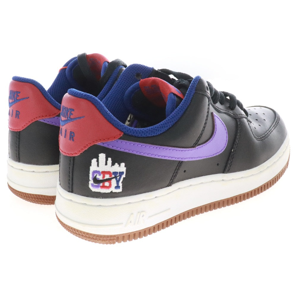 NIKE(ナイキ) AIR FORCE 1 LOW '07 SBY COLLECTION BLACK CQ7506-084 エアフォースワン ローカットスニーカー シブヤ コレクションブラック ブラック/パープル US4/23cm