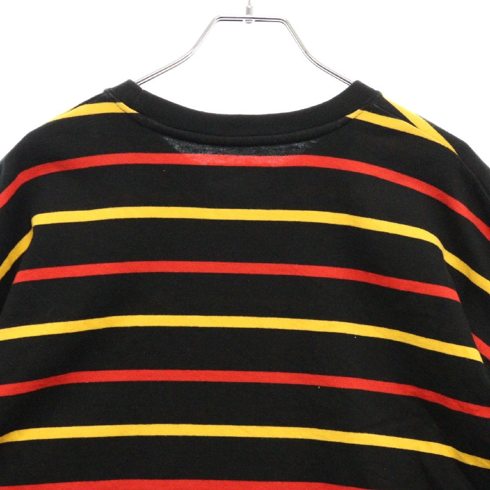 WTAPS(ダブルタップス) 22AW LONG SLEEVE BDY 02 TEE ロングスリーブ ボーダーTシャツ 長袖カットソー ロンT ブラック/レッド/イエロー 222ATDT-CSM14