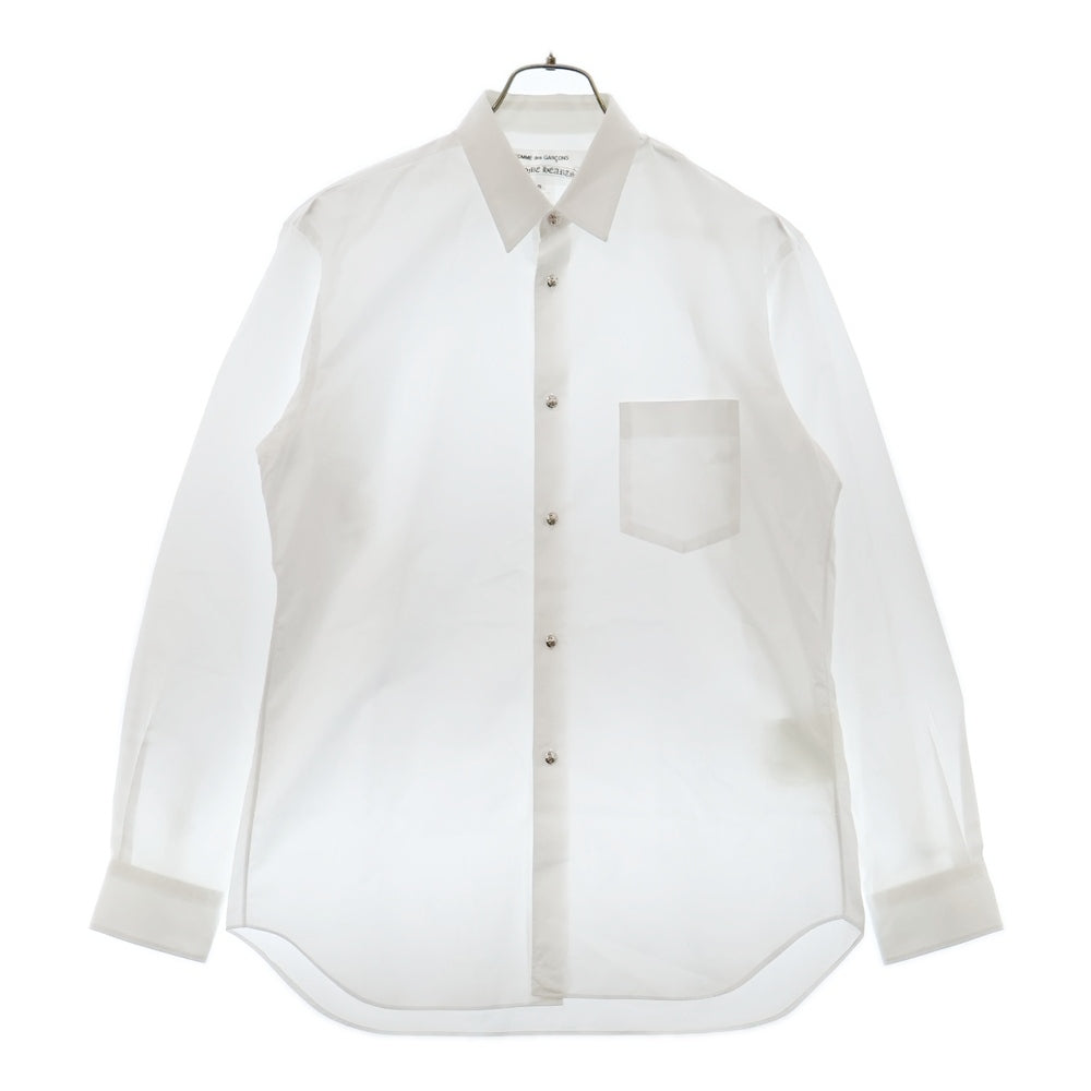 CHROME HEARTS(クロムハーツ) ×COMME des GARCONS SHIRT コムデギャルソンシャツ クロスボールボタン 長袖シャツ ホワイト ZI-B025