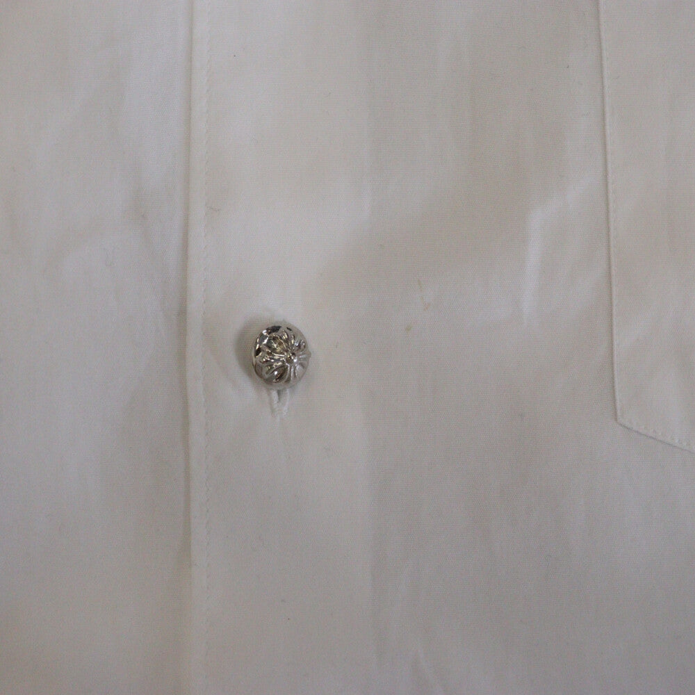 CHROME HEARTS(クロムハーツ) ×COMME des GARCONS SHIRT コムデギャルソンシャツ クロスボールボタン 長袖シャツ ホワイト ZI-B025