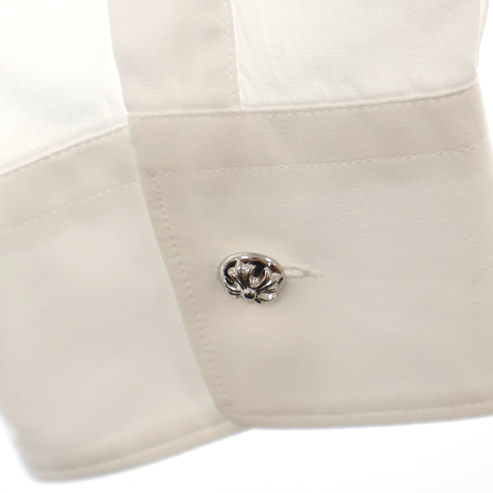CHROME HEARTS(クロムハーツ) ×COMME des GARCONS SHIRT コムデギャルソンシャツ クロスボールボタン 長袖シャツ ホワイト ZI-B025