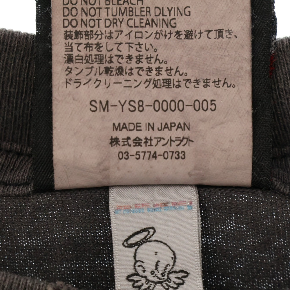 SAINT MICHAEL(セントマイケル) 24SS HOLY AS FUCK SM-YS8-0000-005 ロゴプリント半袖Tシャツ カットソー グレー