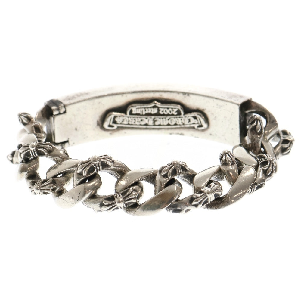 CHROME HEARTS(クロムハーツ) ローリングストーンズ リップアンドタン IDクラシック アフターダイヤ シルバーブレスレット】