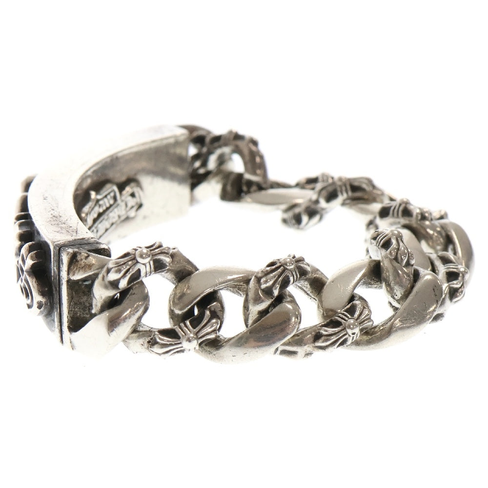 CHROME HEARTS(クロムハーツ) ローリングストーンズ リップアンドタン IDクラシック アフターダイヤ シルバーブレスレット】