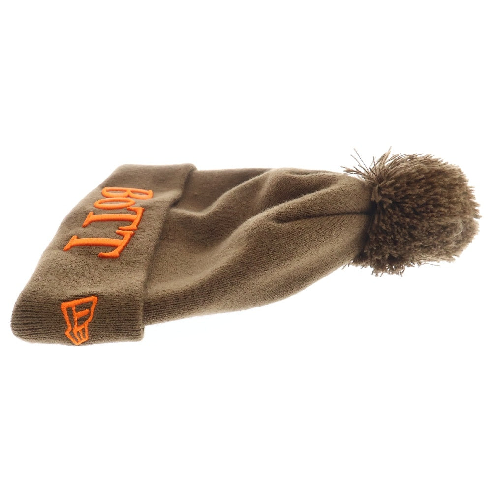 BoTT(ボット) × NEW ERA OG Logo Cuffed Pom Beanie ニューエラ オージーロゴ ビーニー ニット帽 帽子 ブラウン