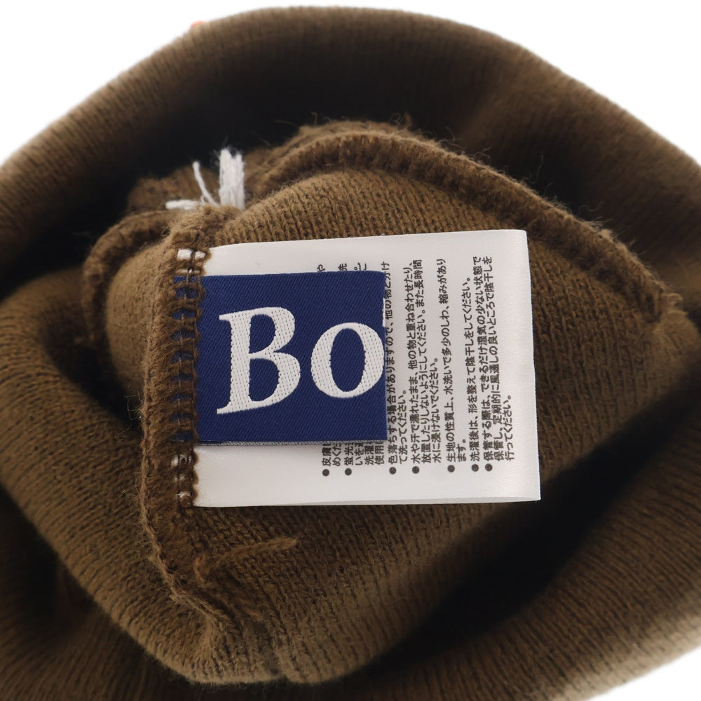 BoTT(ボット) × NEW ERA OG Logo Cuffed Pom Beanie ニューエラ オージーロゴ ビーニー ニット帽 帽子 ブラウン