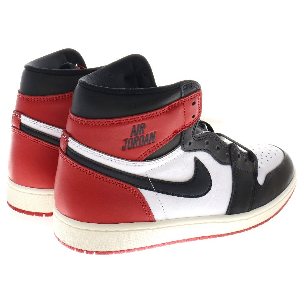NIKE(ナイキ) AIR JORDAN 1 RETRO HIGH OG DZ5485-106 エアジョーダン1 レトロ ブラックトゥリイマジンドスニーカー シューズ ホワイト/ブラック/レッド US9.5/27.5cm