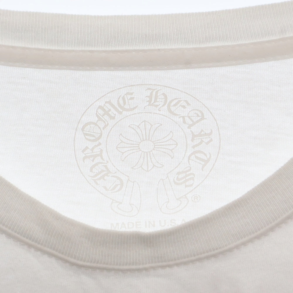 CHROME HEARTS(クロムハーツ) CH L S 1 バックスクロールロゴプリント ロングスリーブカットソー ロンT 長袖Tシャツ ブラック