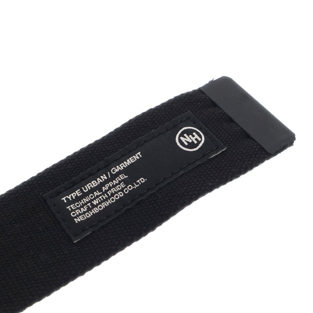 NEIGHBORHOOD(ネイバーフッド) GI BELT ロゴバックル ベルト ブラック 251MYNH-AC05