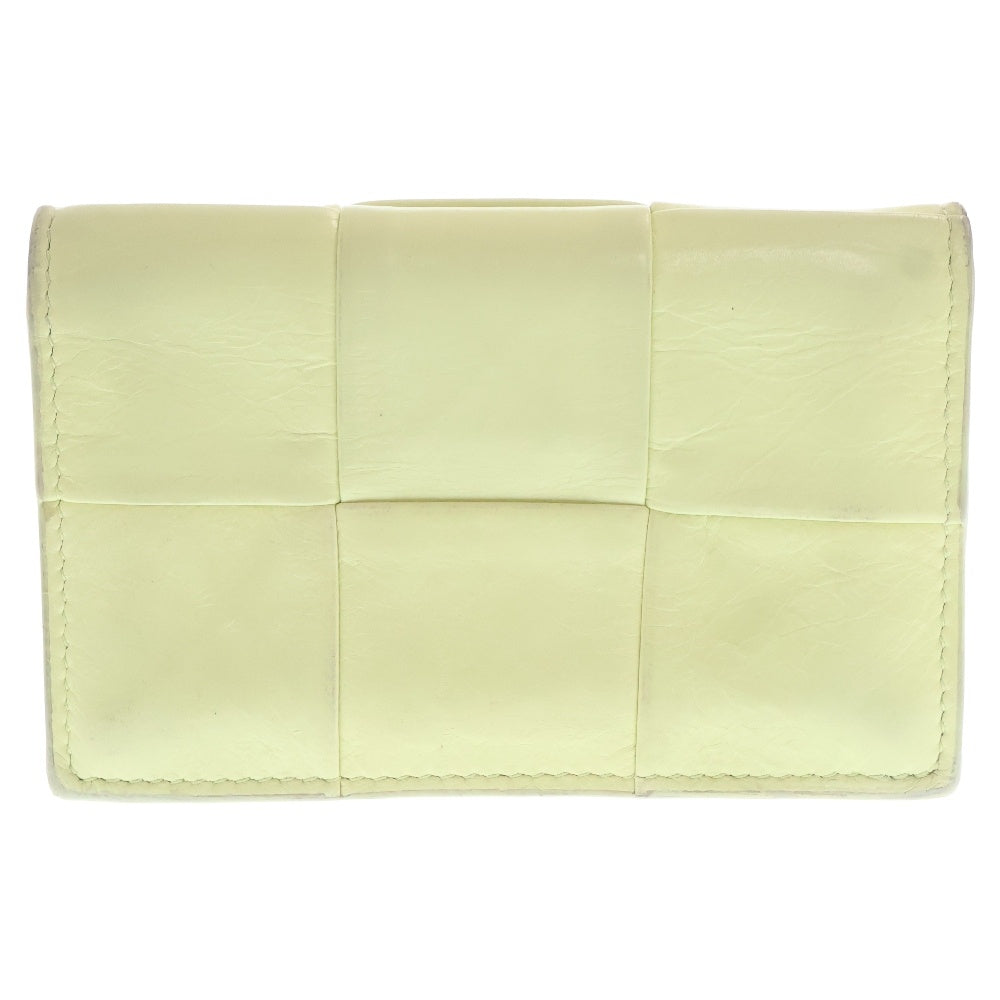BOTTEGA VENETA(ボッテガヴェネタ) マキシ イントレチャート ポリッジ カードケース 名刺入れ イエロー レディース 651396