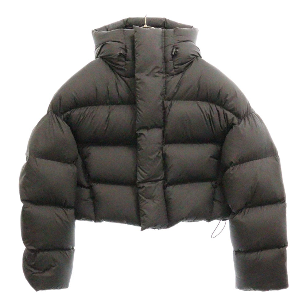 entire studios(エンタイア スタジオ) MML HOODED PUFFER MML ダウンジャケット ショート丈 フーディ ブラック ES2399 P0057