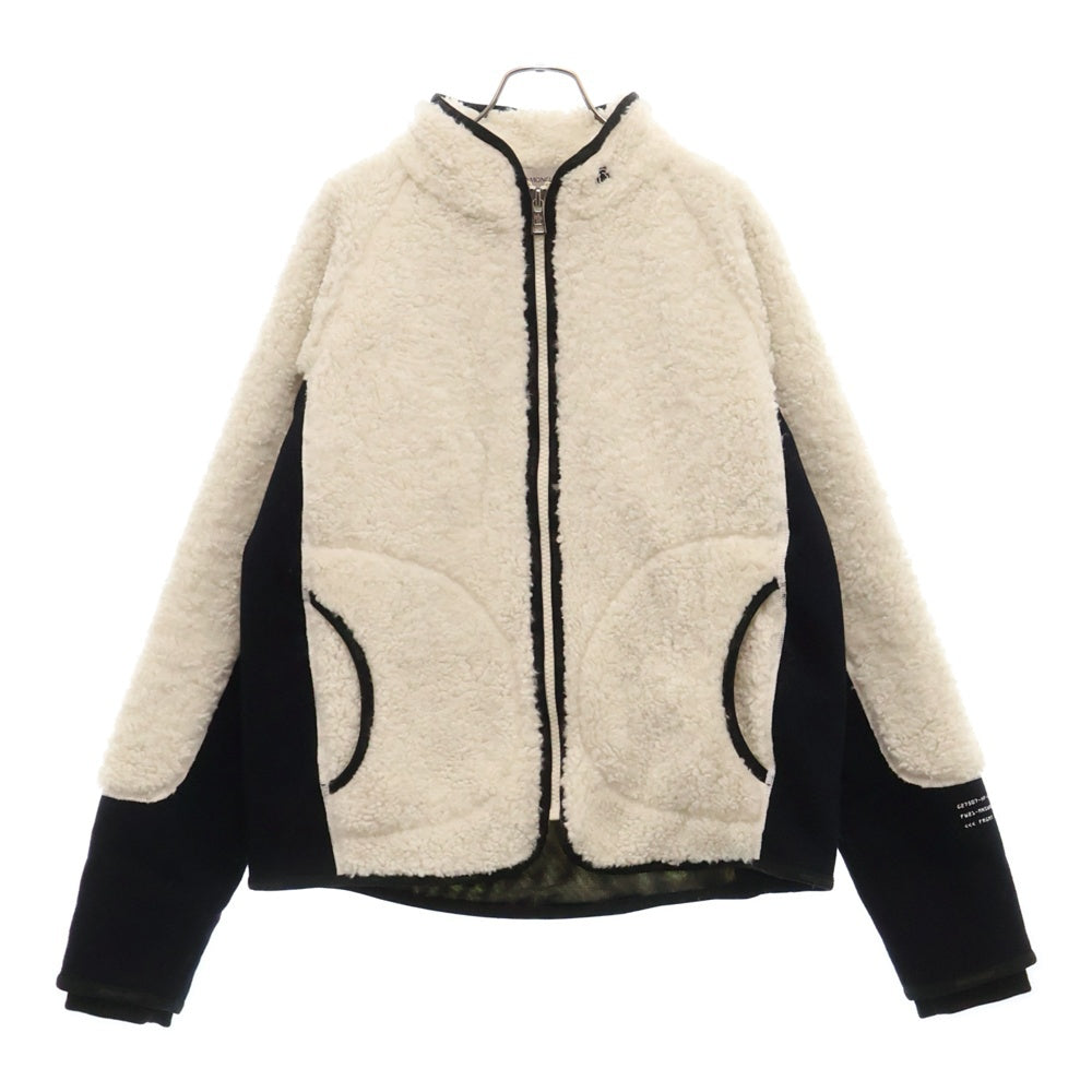 MONCLER(モンクレール) 21AW × FRAGMENT MAGLIA CARDIGAN フラグメント マグリア カーディガン ジップアップ フリースジャケット ホワイト G209U8G00001