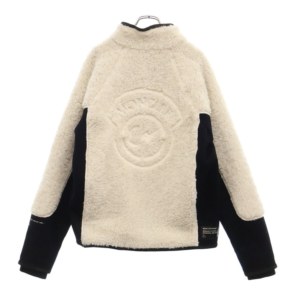 MONCLER(モンクレール) 21AW × FRAGMENT MAGLIA CARDIGAN フラグメント マグリア カーディガン ジップアップ フリースジャケット ホワイト G209U8G00001