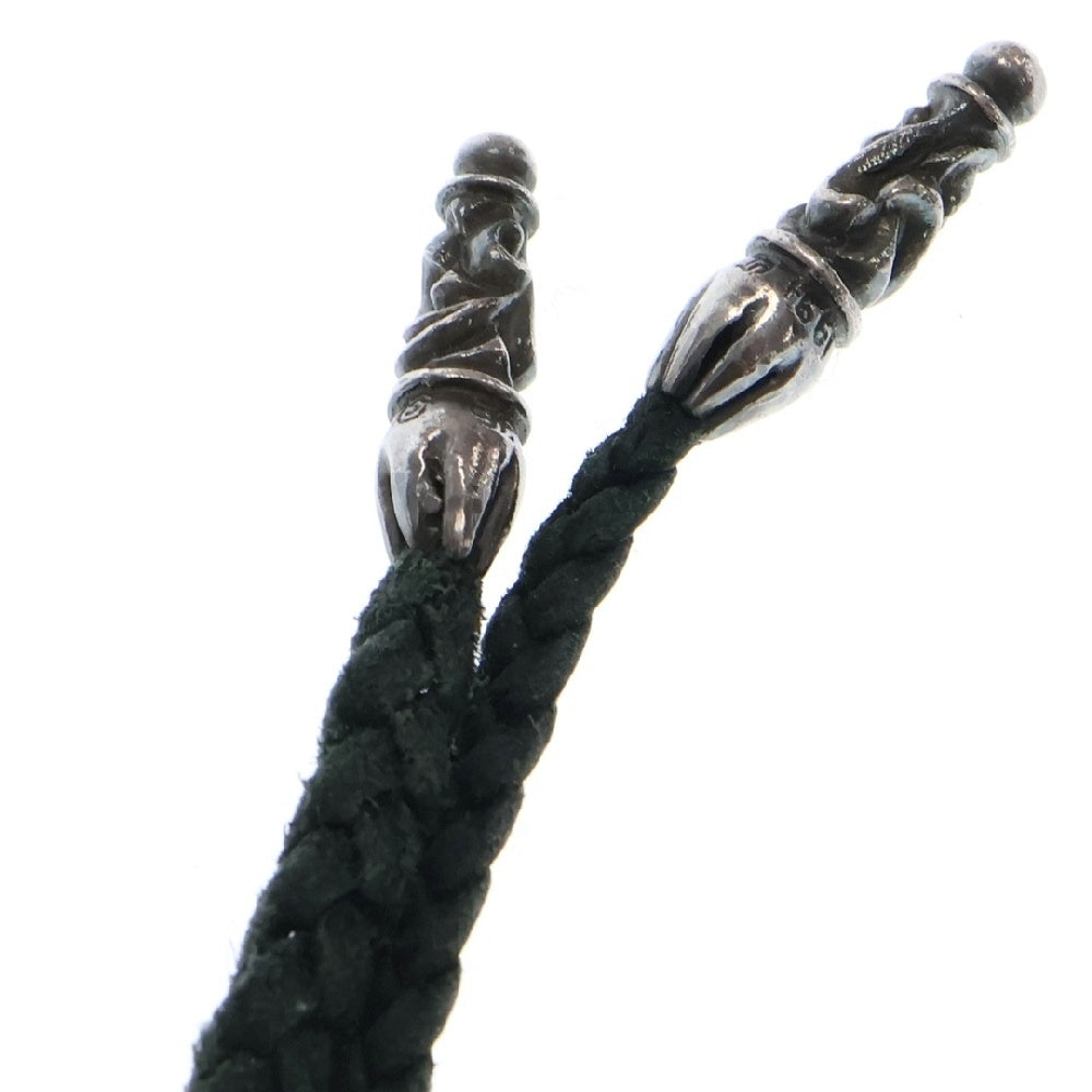 CHROME HEARTS(クロムハーツ) HEART PENDANT BC ハートペンダント Wボロチップ ネックレス シルバー/ブラック