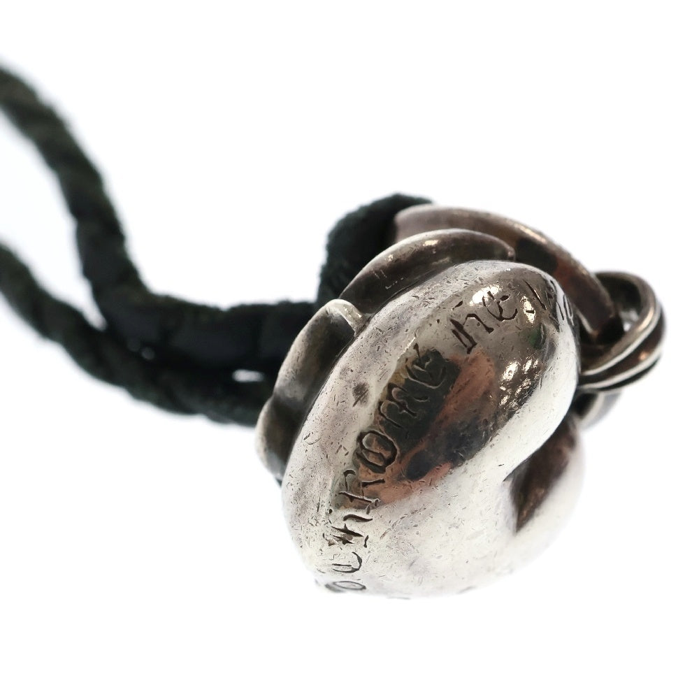 CHROME HEARTS(クロムハーツ) HEART PENDANT BC ハートペンダント Wボロチップ ネックレス シルバー/ブラック