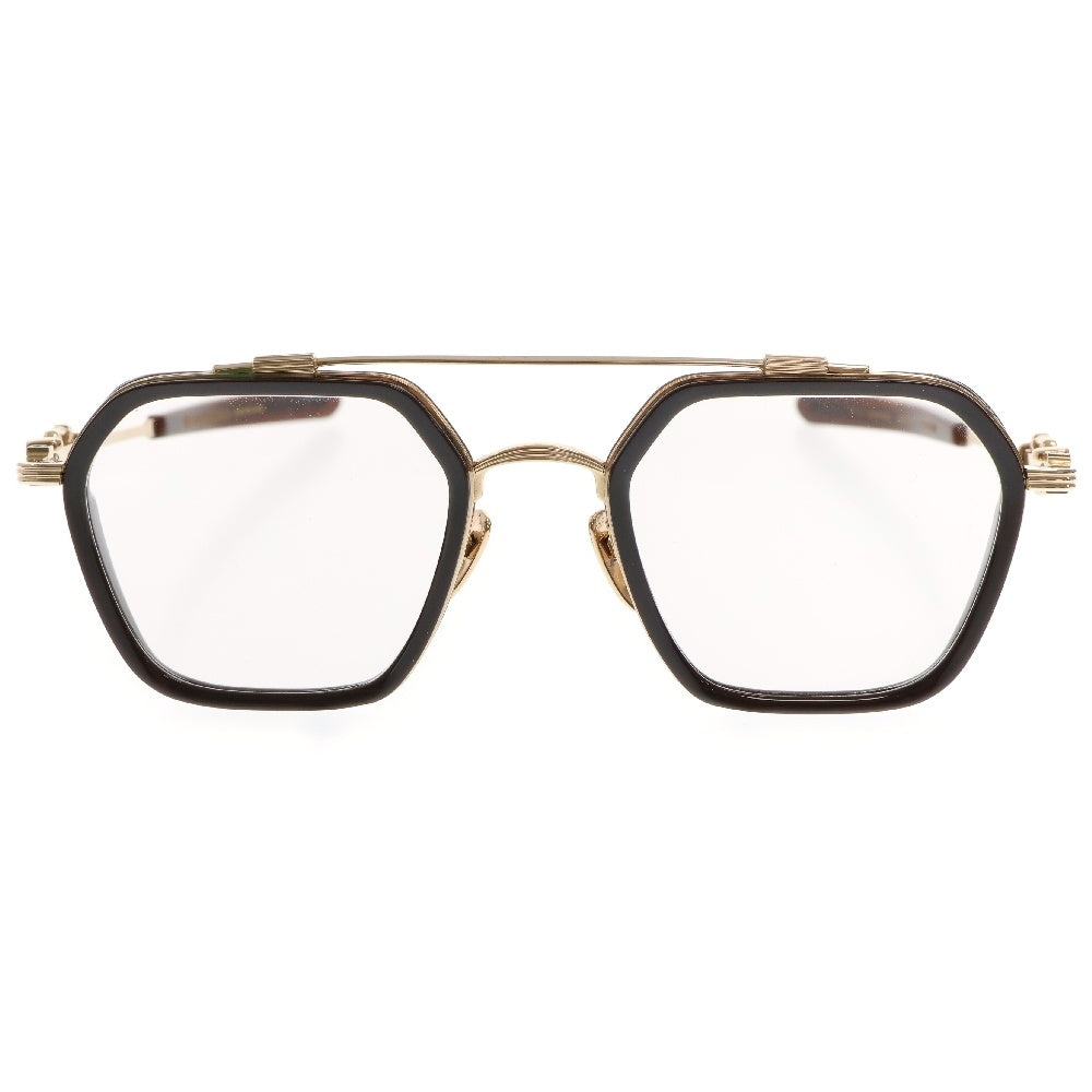 CHROME HEARTS(クロムハーツ) HOTATION ダガーテンプルダブルブリッジサングラス メガネ ゴールド/ブラック