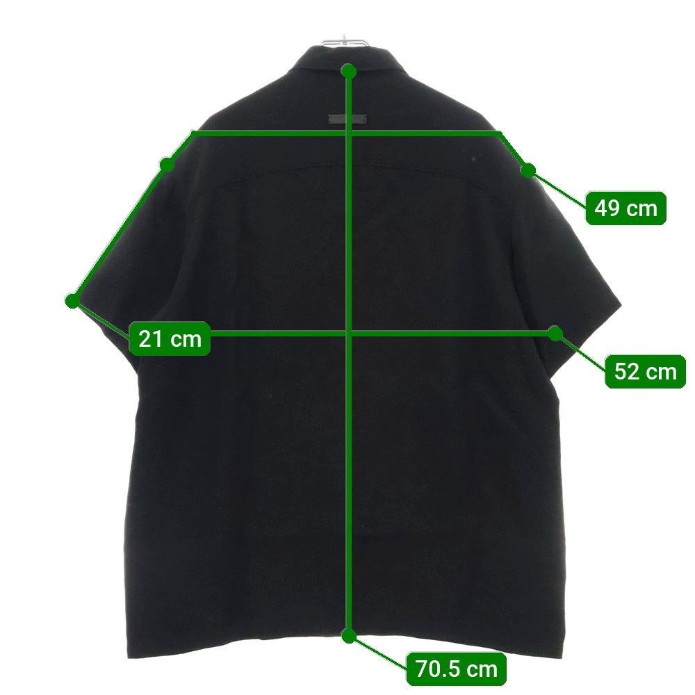 FEAR OF GOD(フィアオブゴッド) CREPE SHORT SLEEVE SHIRT ショート スリーブ 半袖 シャツ FG50-005 ブラック