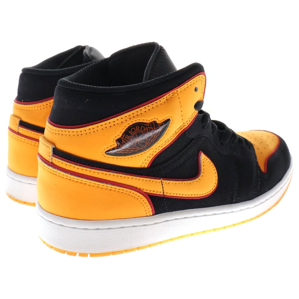 NIKE(ナイキ) AIR JORDAN 1 MID SE VIVID ORANGE エアジョーダン1 ミッド SE ヴィヴィッドオレンジ ミッドカットスニーカー ブラック/オレンジ US9/27.0cm FJ4923-008