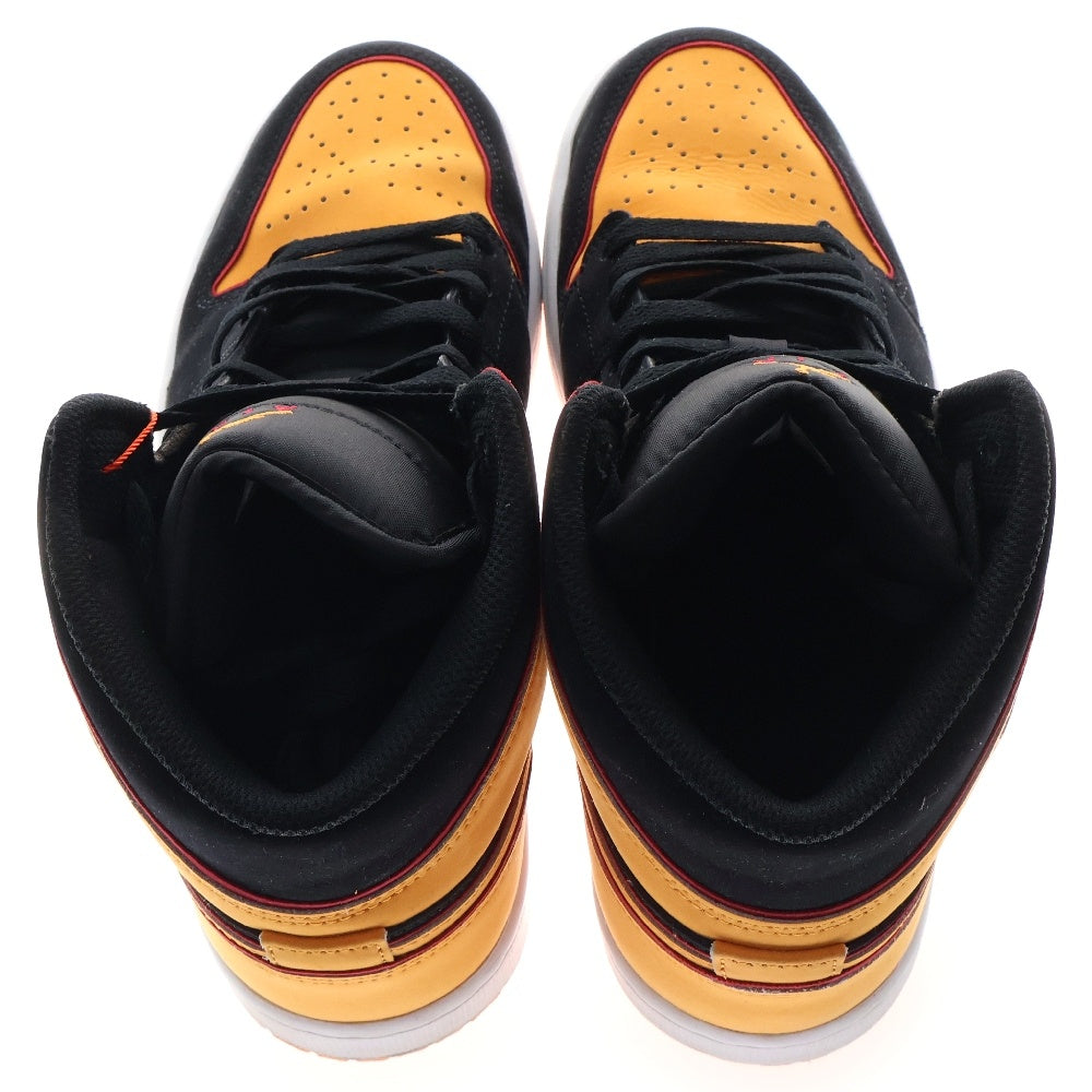 NIKE(ナイキ) AIR JORDAN 1 MID SE VIVID ORANGE エアジョーダン1 ミッド SE ヴィヴィッドオレンジ ミッドカットスニーカー ブラック/オレンジ US9/27.0cm FJ4923-008