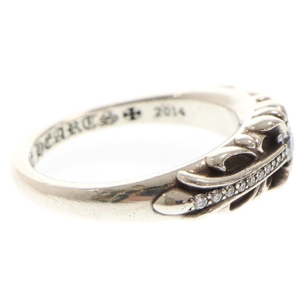 CHROME HEARTS(クロムハーツ) BABY CLSC P D PAVEダイヤ ベイビークラシックフローラルクロスリング シルバー