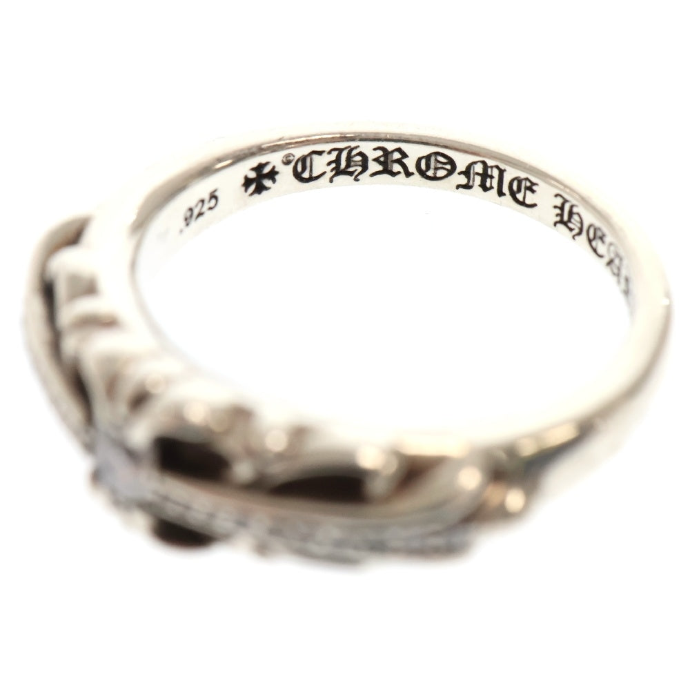 CHROME HEARTS(クロムハーツ) BABY CLSC P D PAVEダイヤ ベイビークラシックフローラルクロスリング シルバー