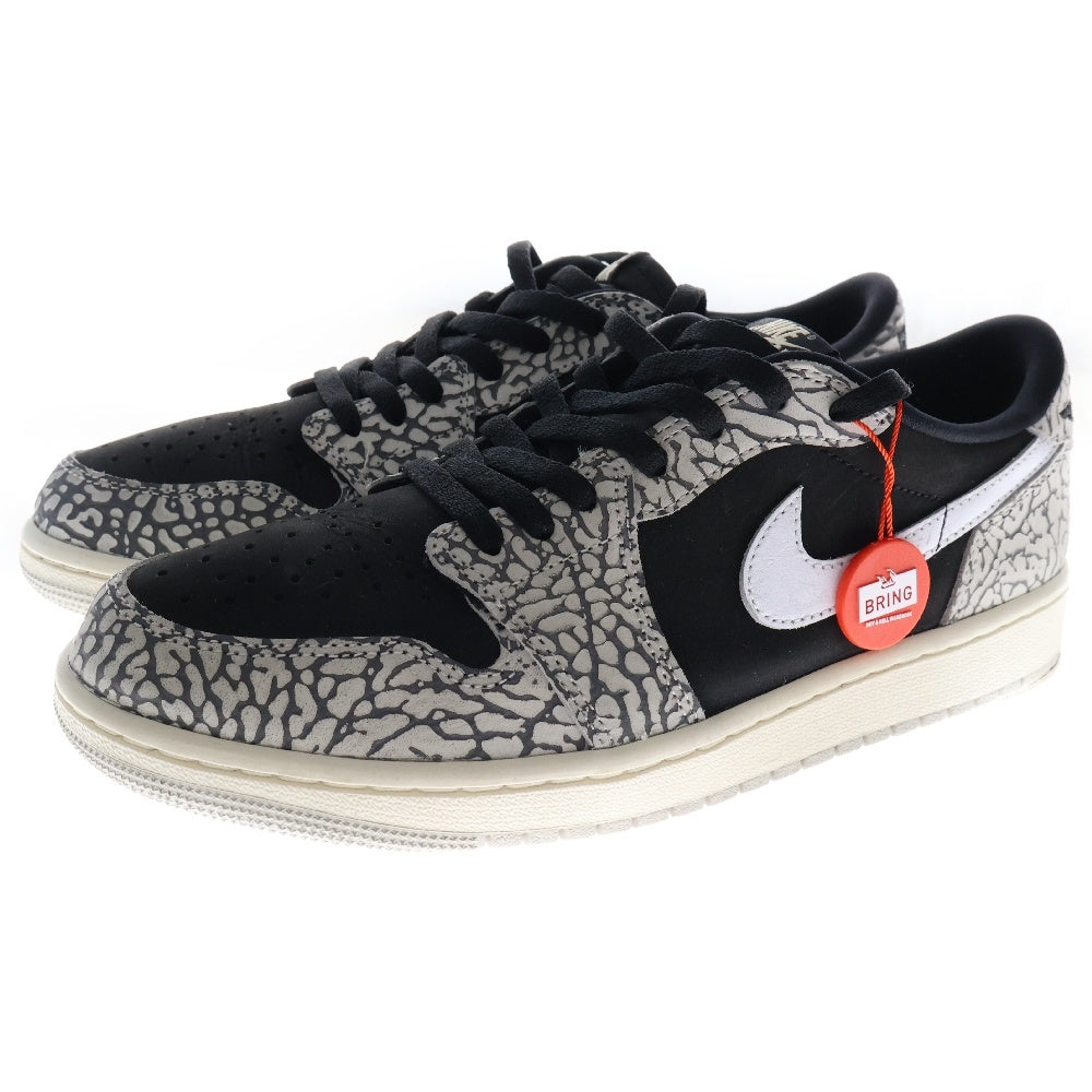 NIKE(ナイキ) AIR JORDAN 1 RETRO LOW OG BLACK CEMENT エア ジョーダン1 レトロ ブラック セメント ローカットスニーカー グレー US9.5/27.5cm CZ0790-001