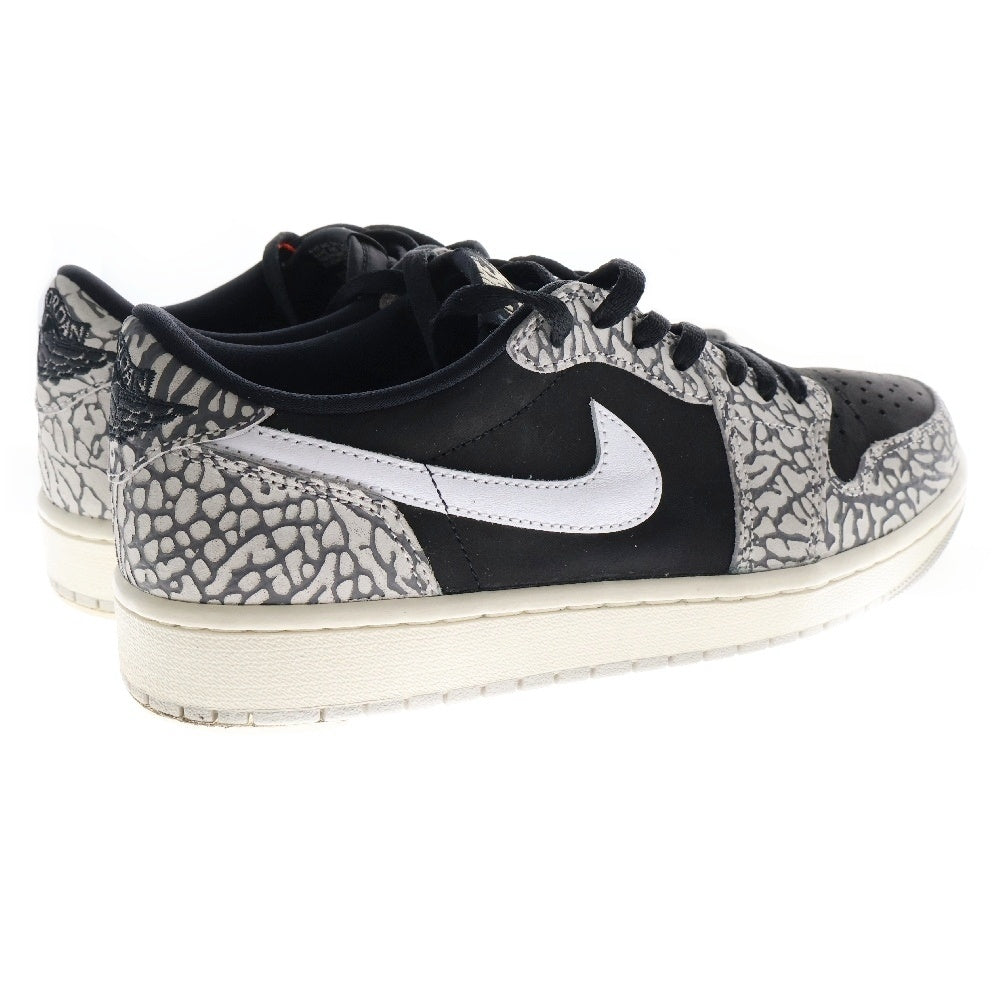 NIKE(ナイキ) AIR JORDAN 1 RETRO LOW OG BLACK CEMENT エア ジョーダン1 レトロ ブラック セメント ローカットスニーカー グレー US9.5/27.5cm CZ0790-001
