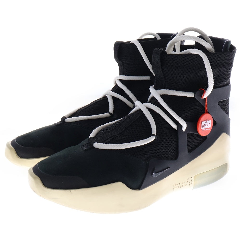 NIKE(ナイキ) ×FEAR OF GOD AIR FEAR OF GOD エアフィアオブゴッド ハイカットスニーカー ブラック/ベージュ US8/26cm AR4237-001