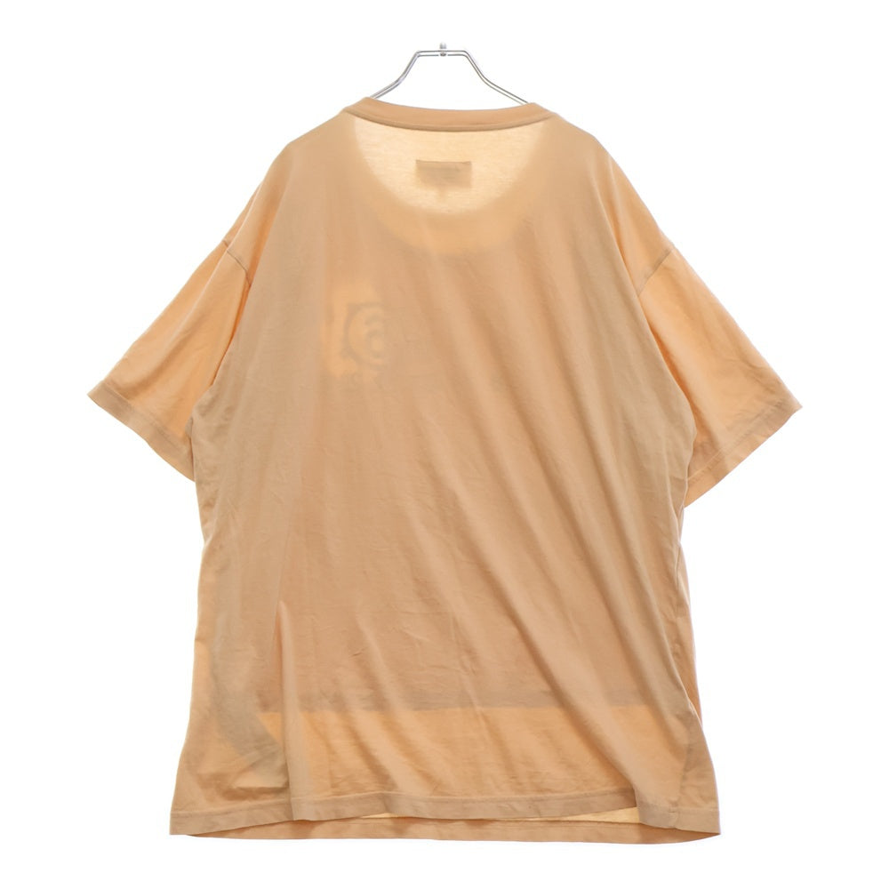 MM6 Maison Margiela(エムエムシックスメゾンマルジェラ) ナンバリング ロゴ 半袖Tシャツ カットソー S62GD0146 ベージュ