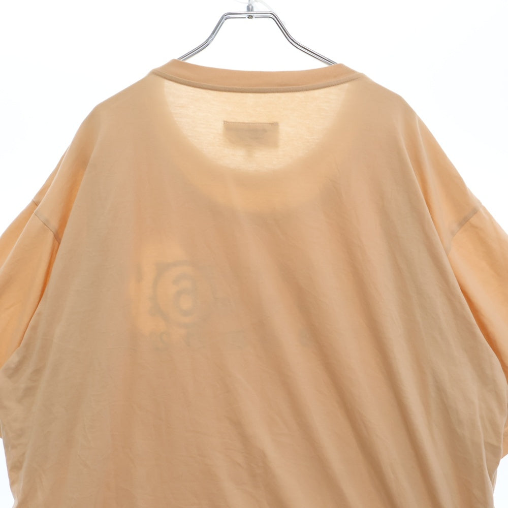 MM6 Maison Margiela(エムエムシックスメゾンマルジェラ) ナンバリング ロゴ 半袖Tシャツ カットソー S62GD0146 ベージュ